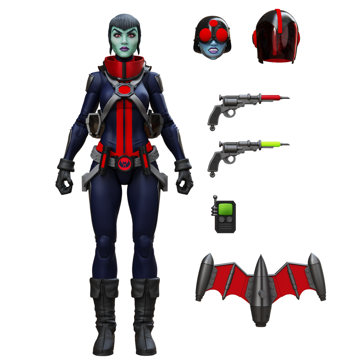 Epic H.A.C.K.S. Core 1:12 Scale Wave 2 Action Figure | Mercy Zaleska: Vampiron Secret Service