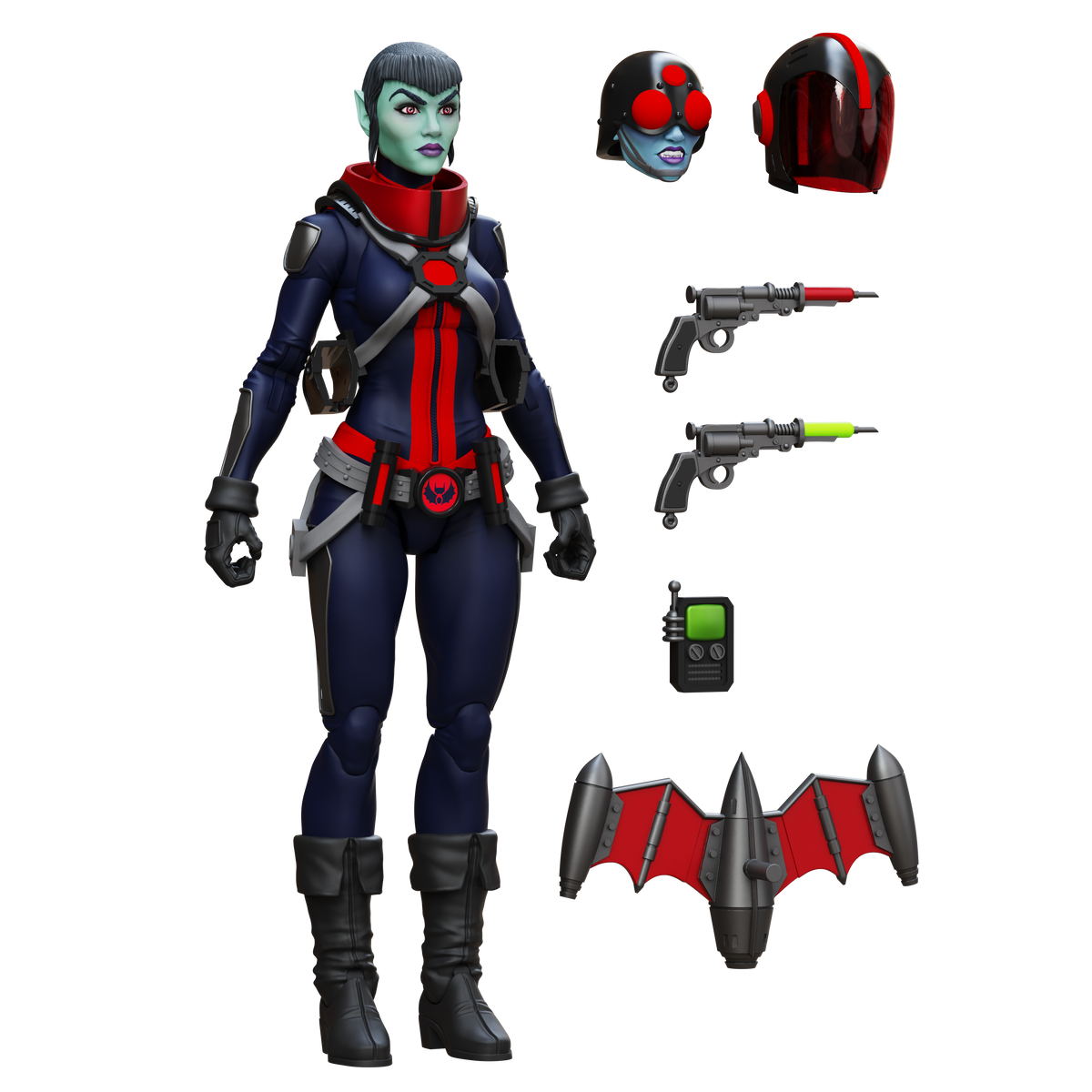 Epic H.A.C.K.S. Core 1:12 Scale Wave 2 Action Figure | Mercy Zaleska: Vampiron Secret Service