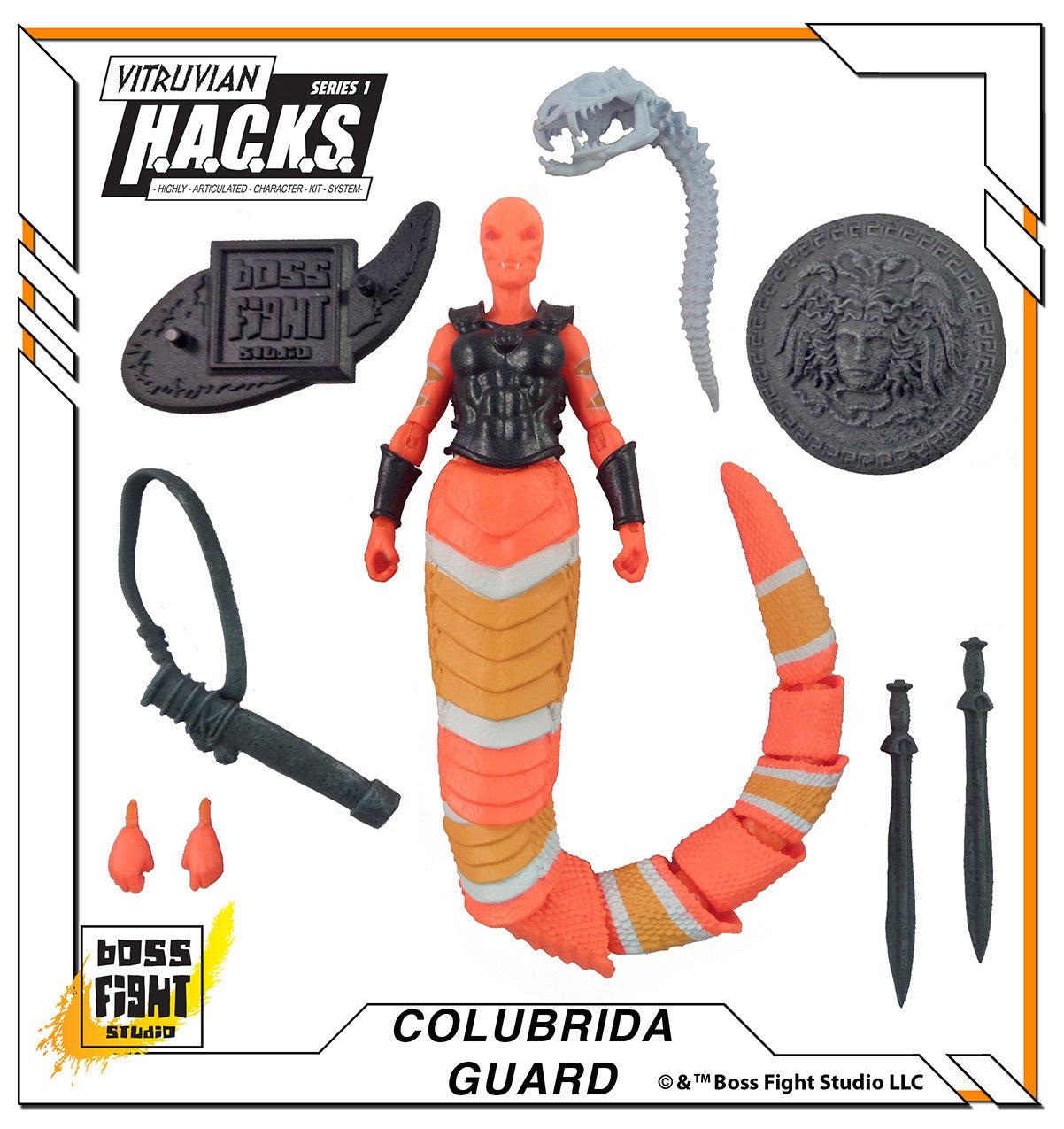 Vitruvian H.A.C.K.S. Action Figure: Colubrida Guard Gorgon