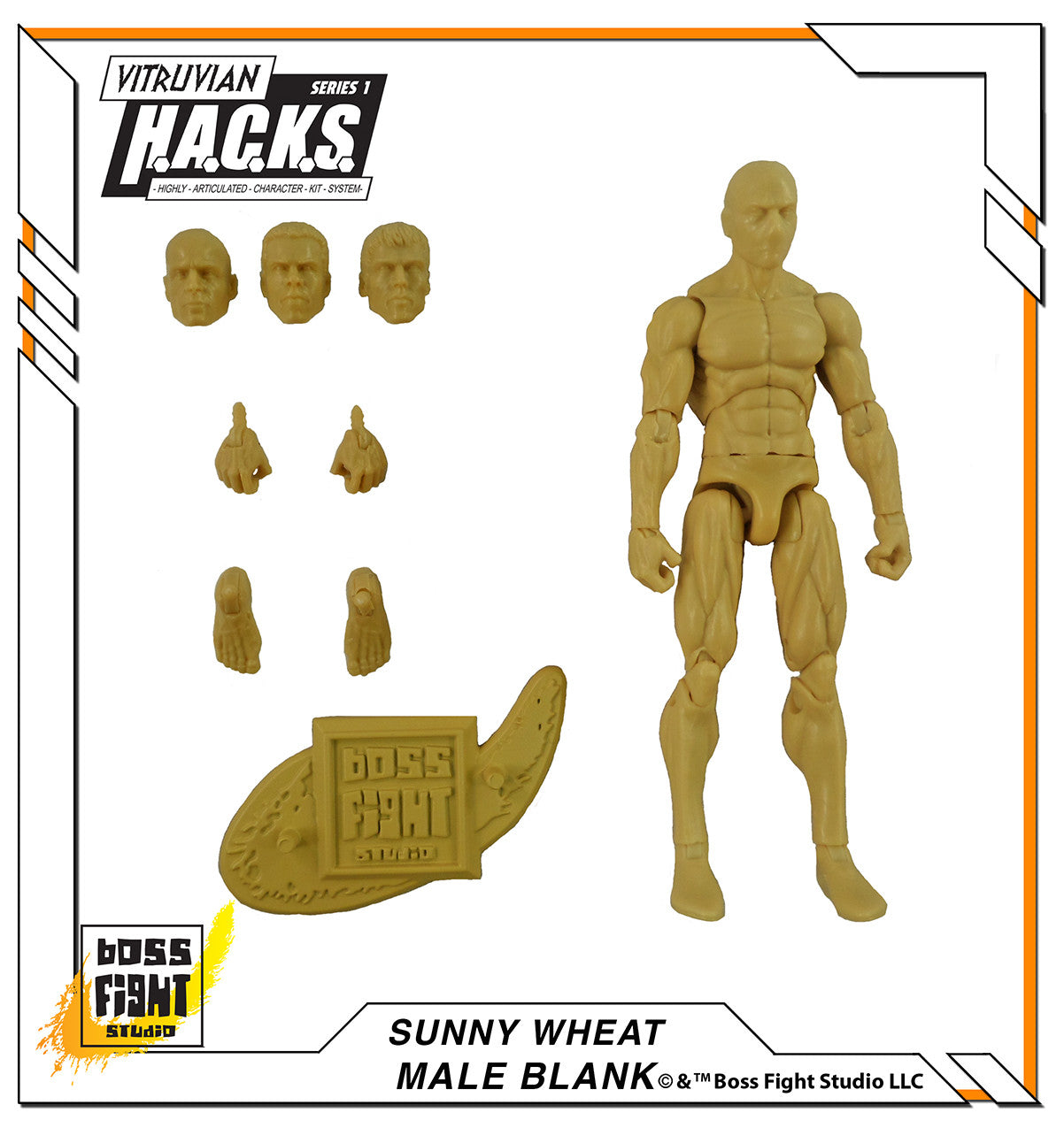 Vitruvian H.A.C.K.S. Action Figure Blank - Male Body