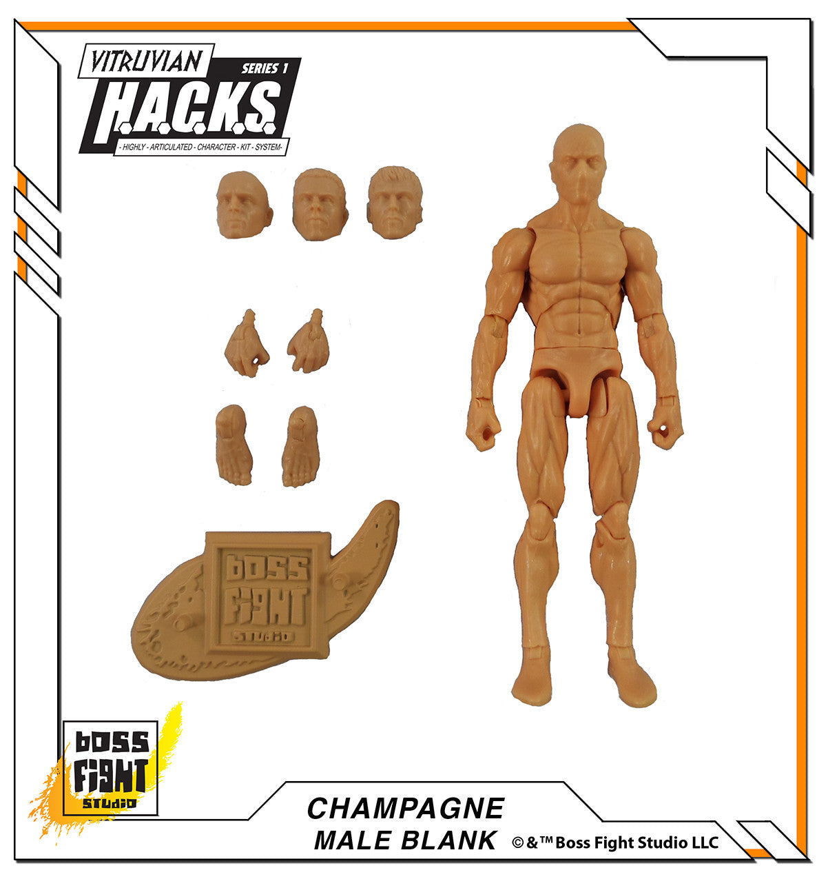 Vitruvian H.A.C.K.S. Action Figure Blank - Male Body