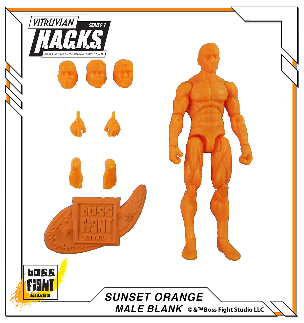 Vitruvian H.A.C.K.S. Action Figure Blank - Male Body