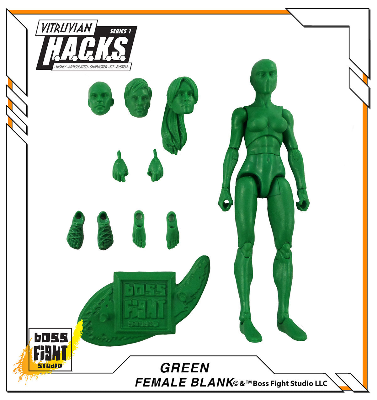 Vitruvian H.A.C.K.S. Action Figure Blank - Female Body
