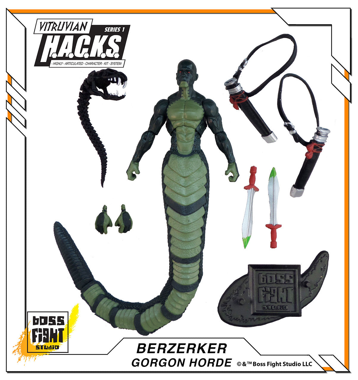 Vitruvian H.A.C.K.S. Action Figure: Berzerker