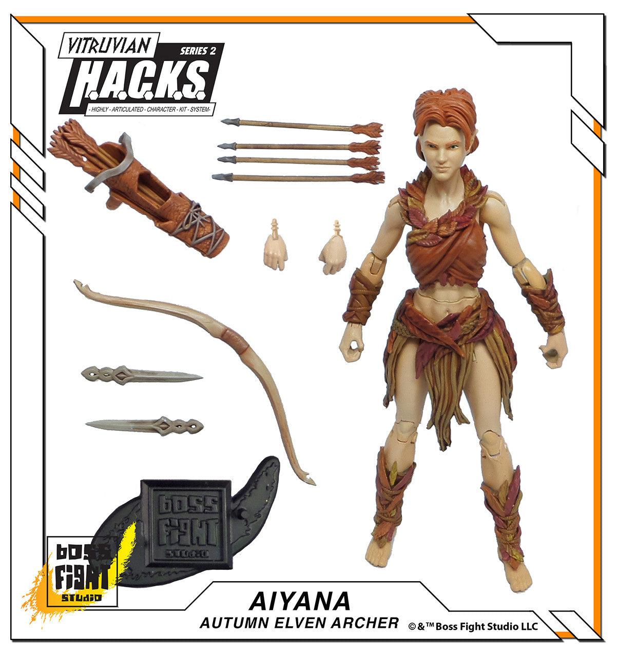 Vitruvian H.A.C.K.S. Action Figure: Aiyana - Autumn Branch Elven Archer