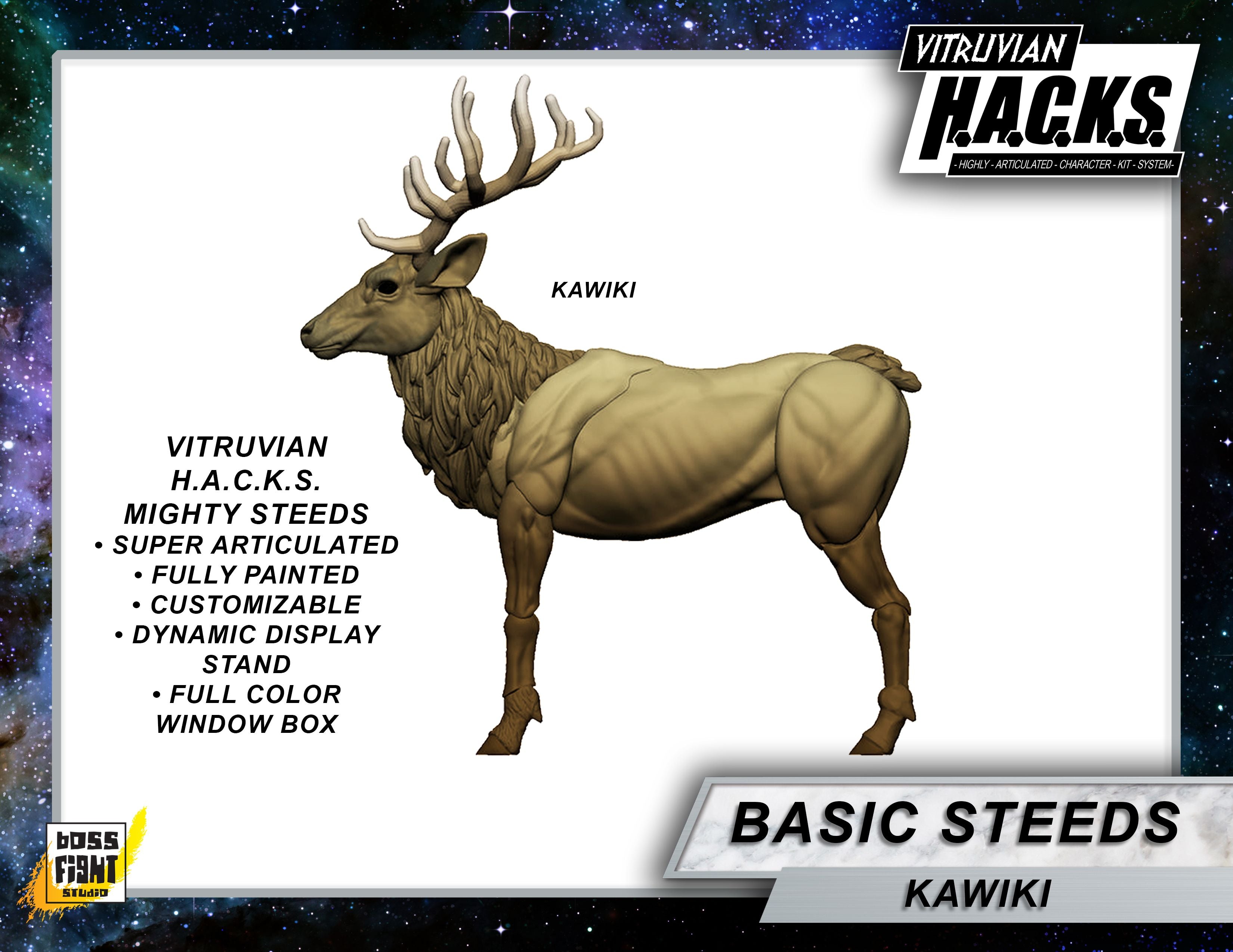 MIGHTY STEEDS ACTION FIGURE - KAWIKI - ELK