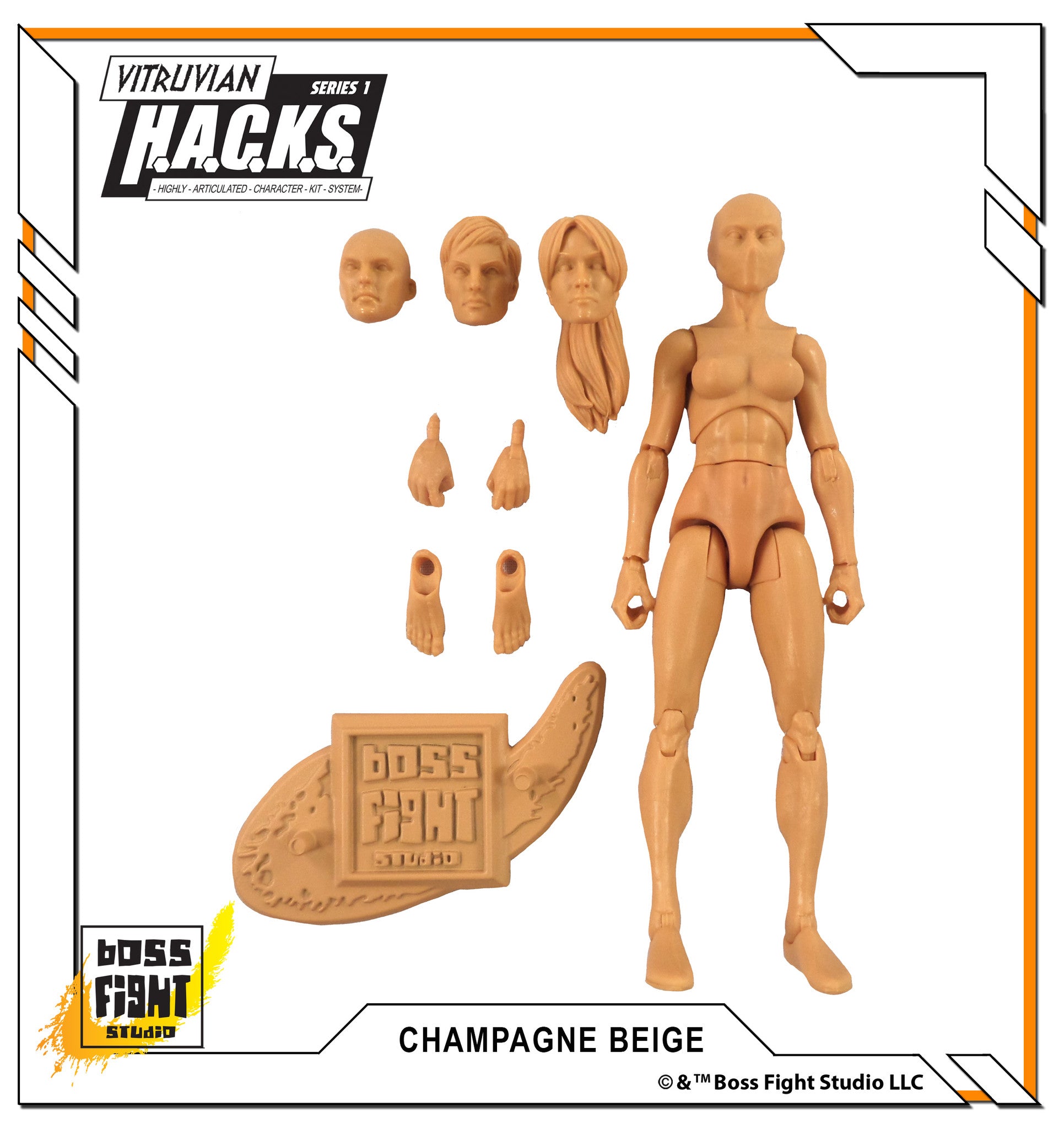 Vitruvian H.A.C.K.S. Action Figure Blank - Female Body