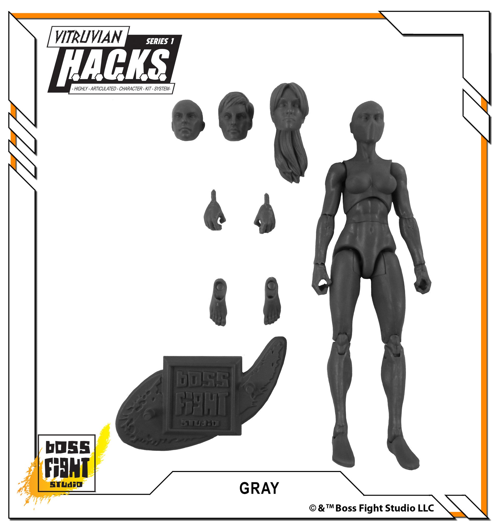 Vitruvian H.A.C.K.S. Action Figure Blank - Female Body