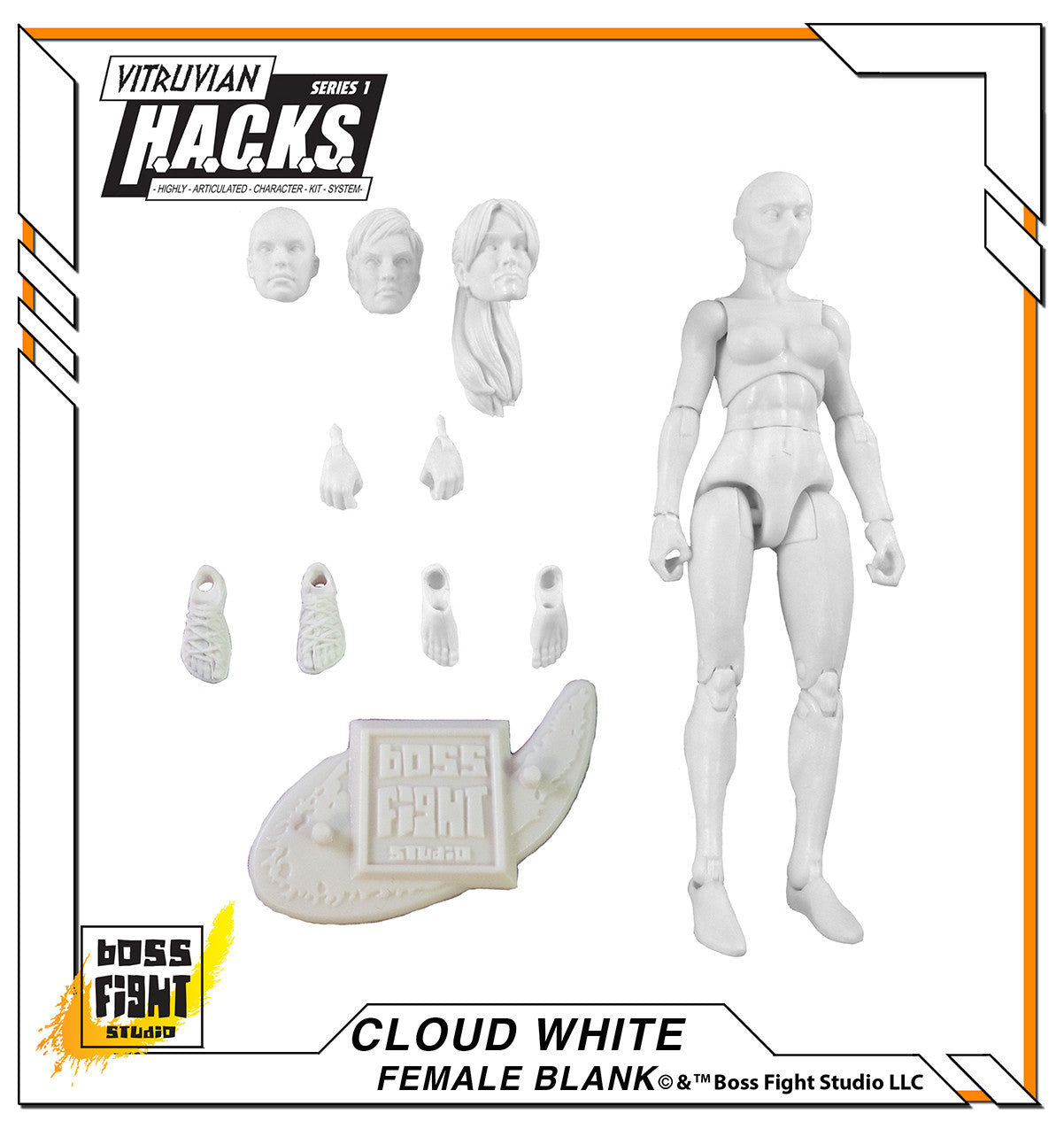 Vitruvian H.A.C.K.S. Action Figure Blank - Female Body