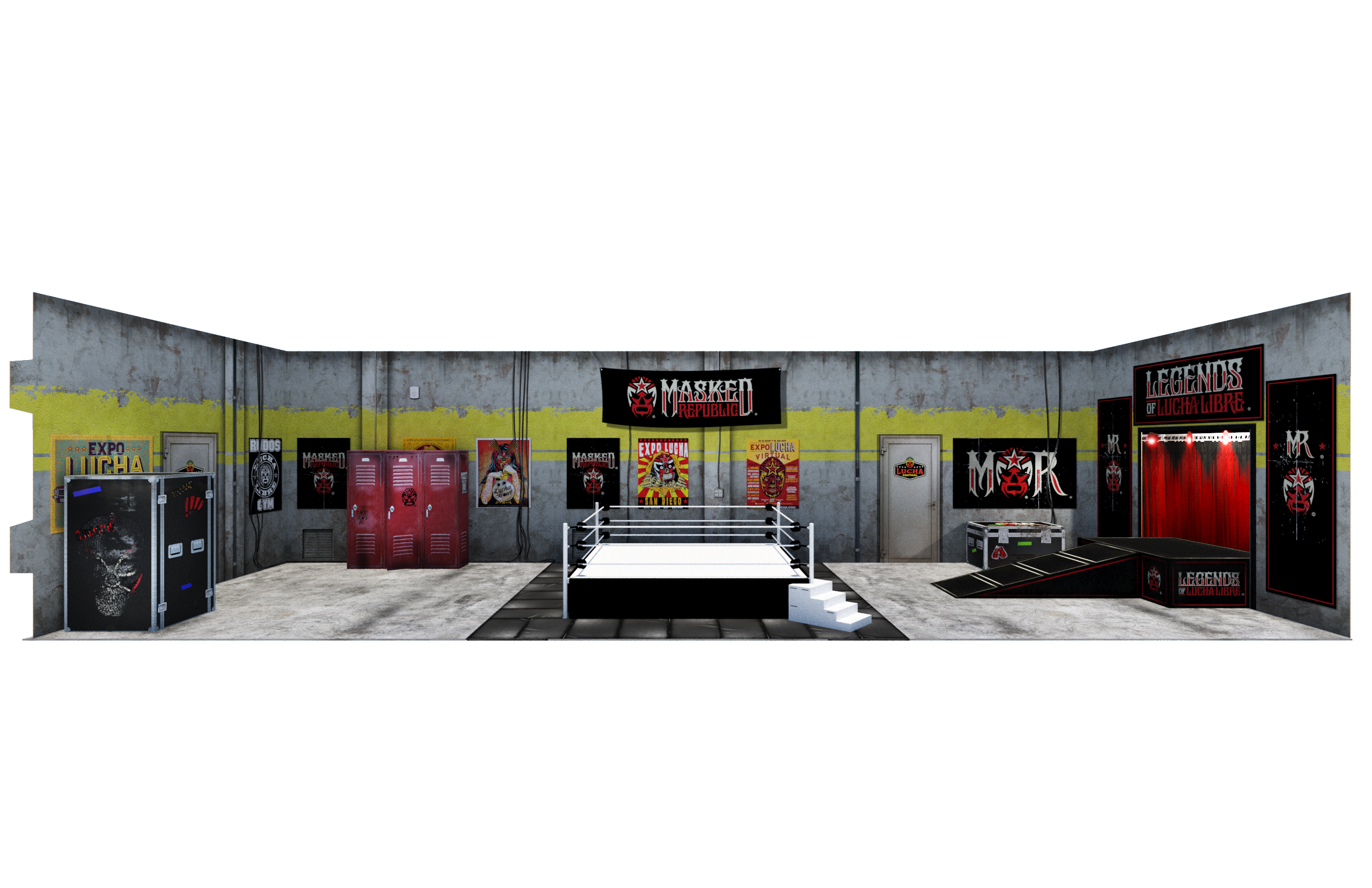 Legends of Lucha Libre Extreme Sets Diorama