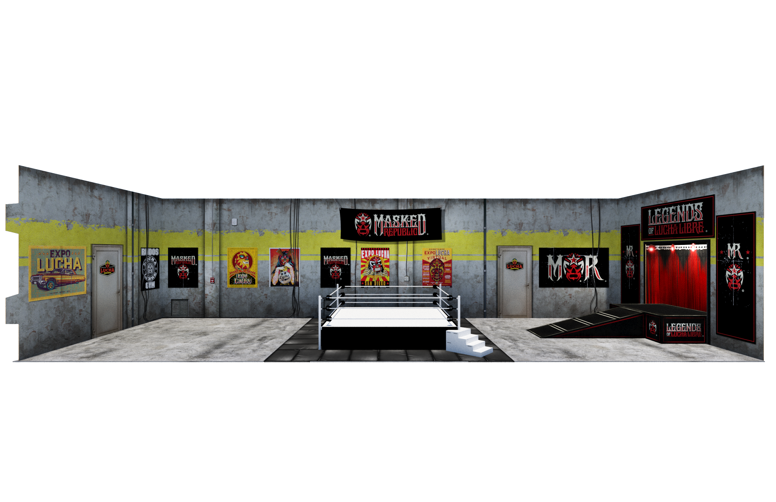 Legends of Lucha Libre Extreme Sets Diorama