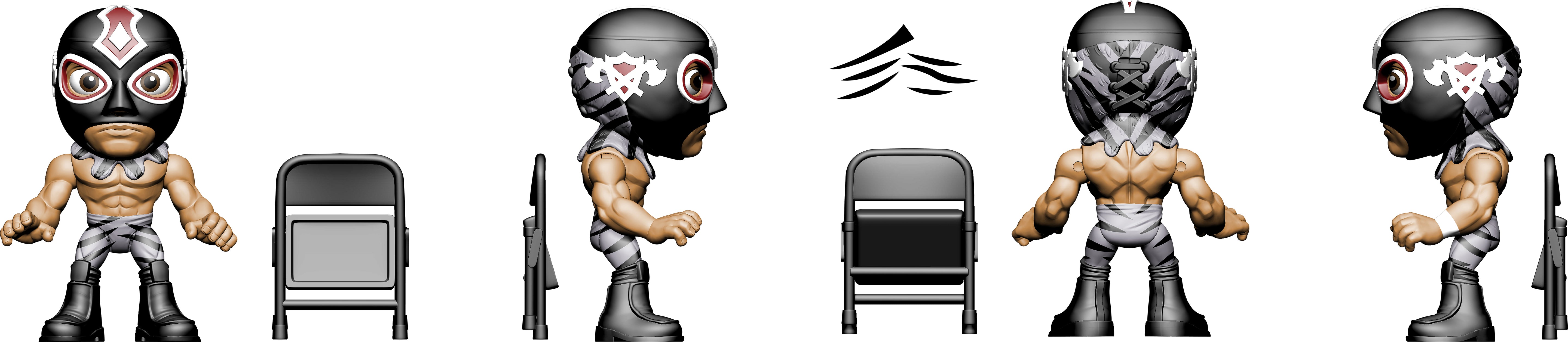 Luchacitos Mini Action Figures PDQ