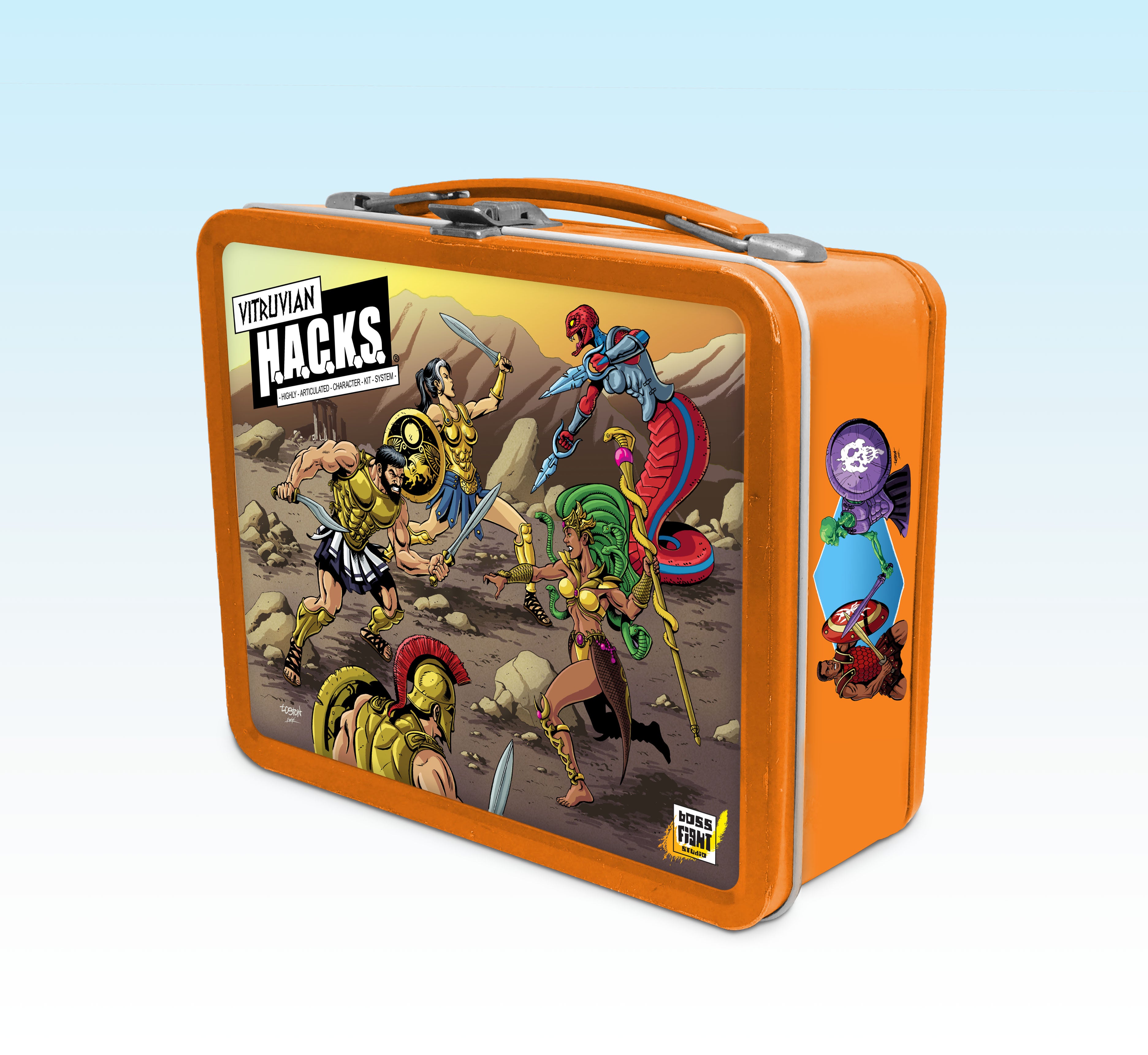 Vitruvian H.A.C.K.S. Action Figure: Leonidas V2 & Lunchbox