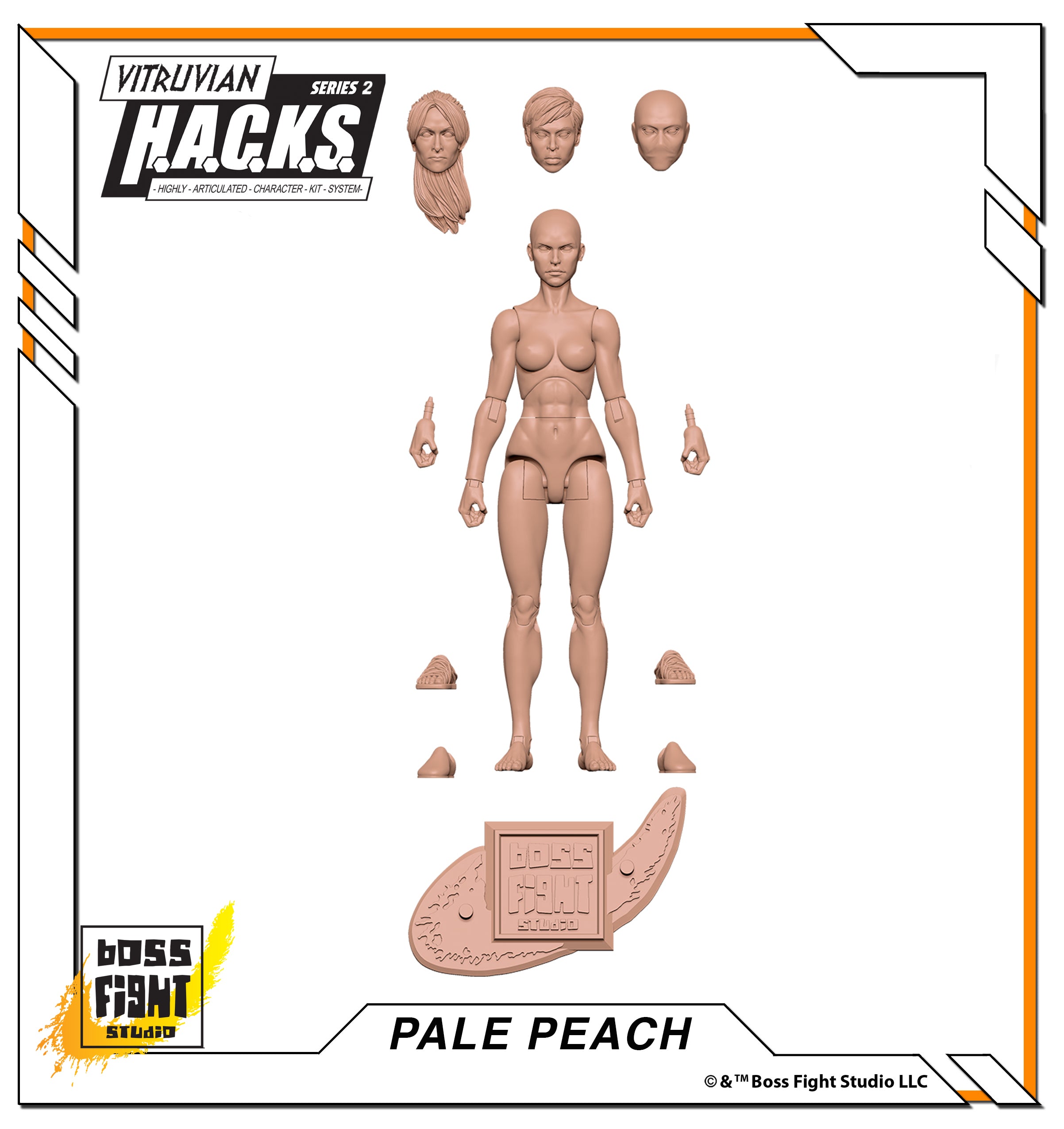 Vitruvian H.A.C.K.S. Action Figure Blank - Female Body
