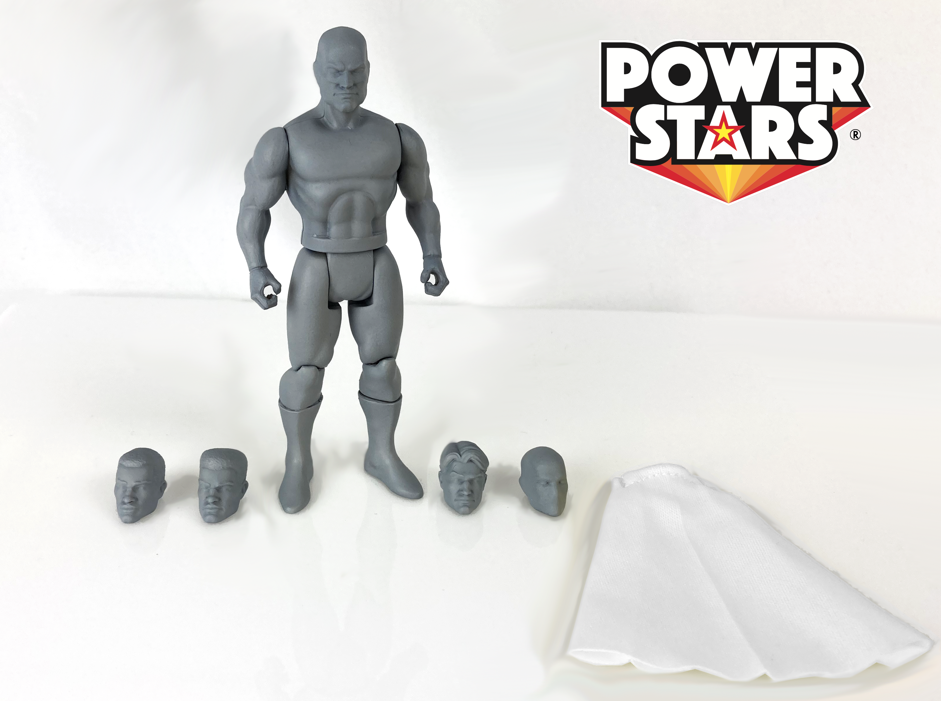 Power Stars Action Figure: Male Blank