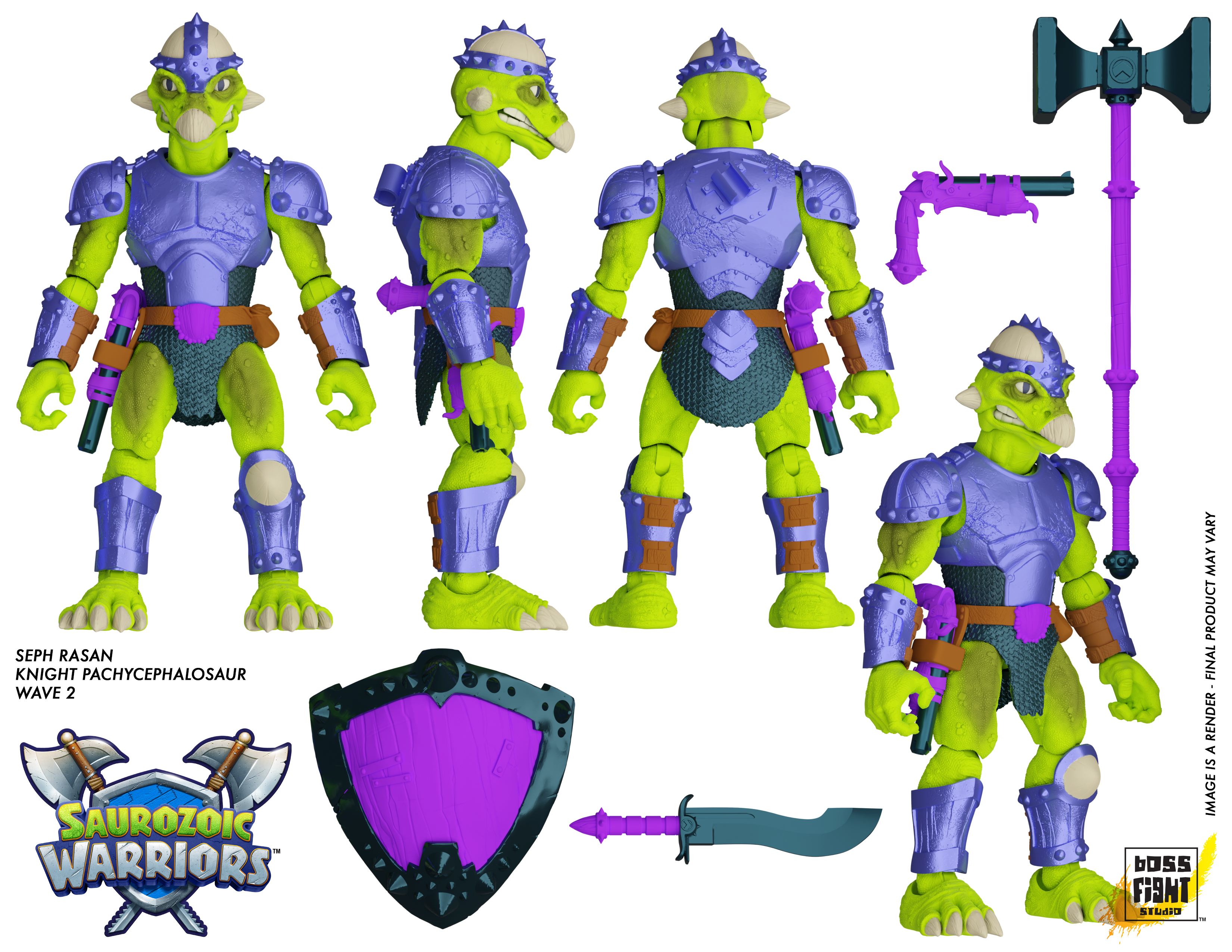 Saurozoic Warriors Action Figure: Seph Rasan