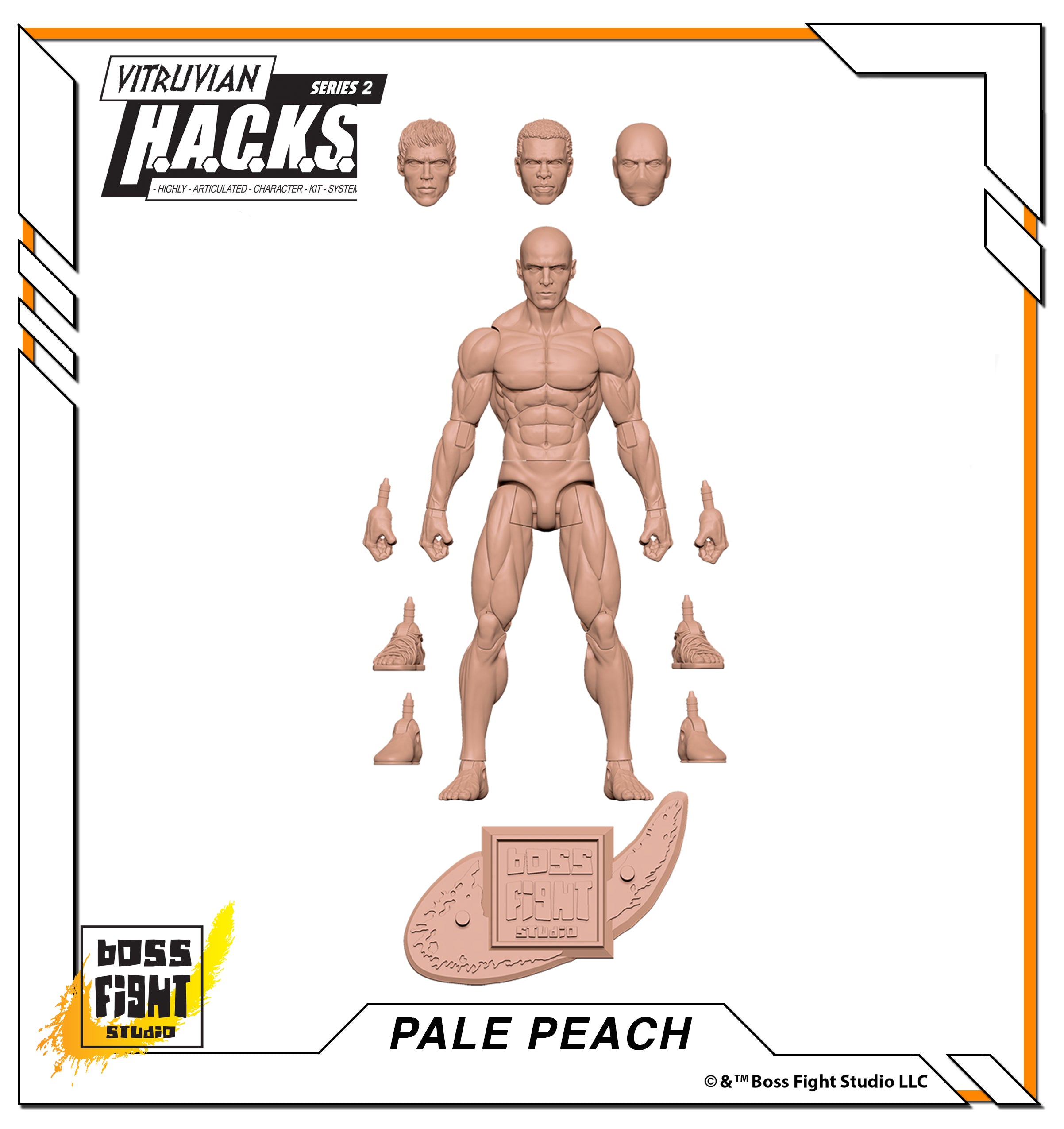 Vitruvian H.A.C.K.S. Action Figure Blank - Male Body