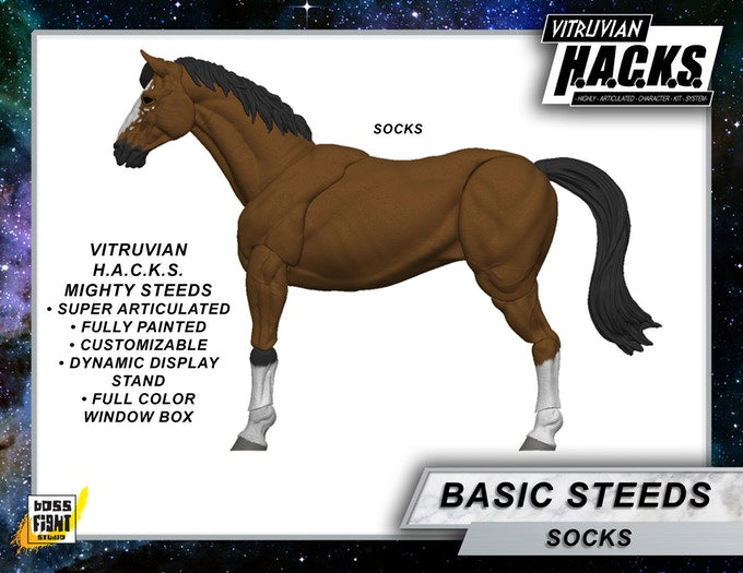 MIGHTY STEEDS - BASIC HORSE ACTION FIGURE