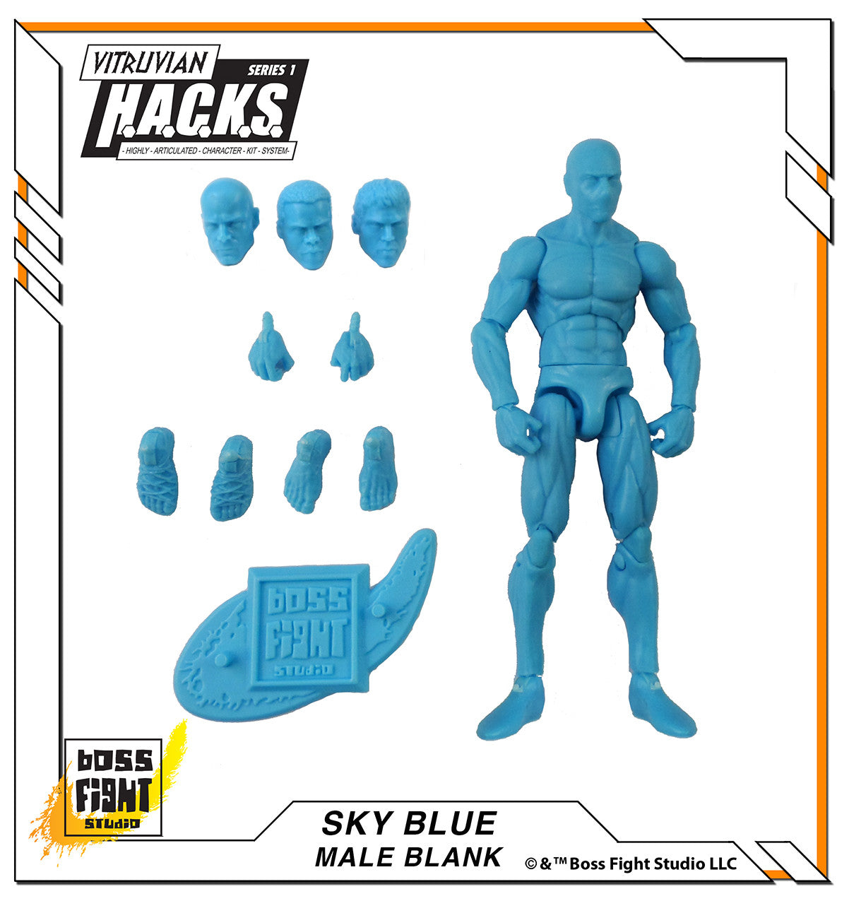Vitruvian H.A.C.K.S. Action Figure Blank - Male Body