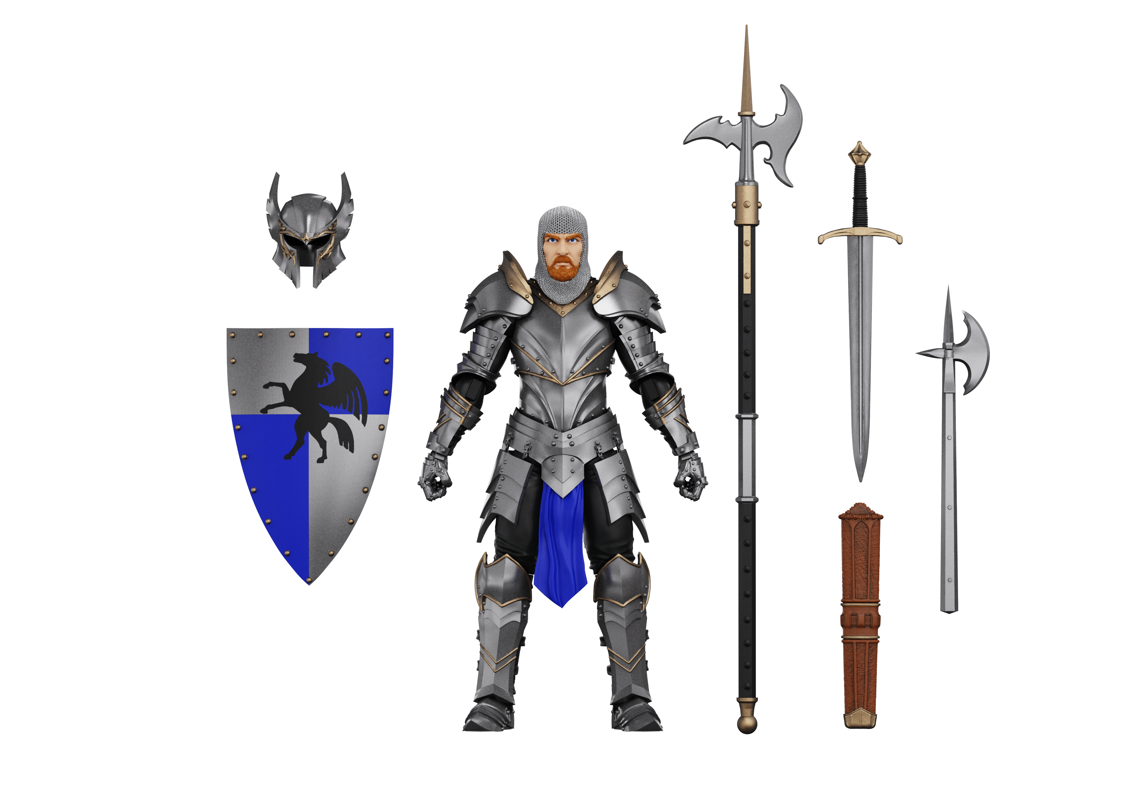 Vitruvian H.A.C.K.S. Action Figure: 10th Anniversary - Knight of Accord