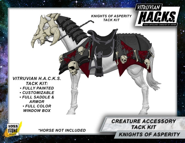 MIGHTY STEEDS - KNIGHT OF ASPERITY HEAVY TACK KIT- ACTION FIGURE ACCESSORIES