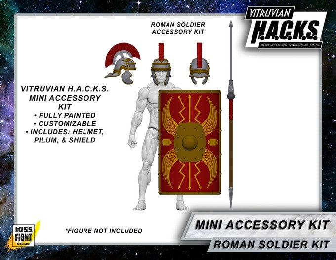 MIGHTY STEEDS - ROMAN MINI GEAR KIT- ACTION FIGURE ACCESSORIES