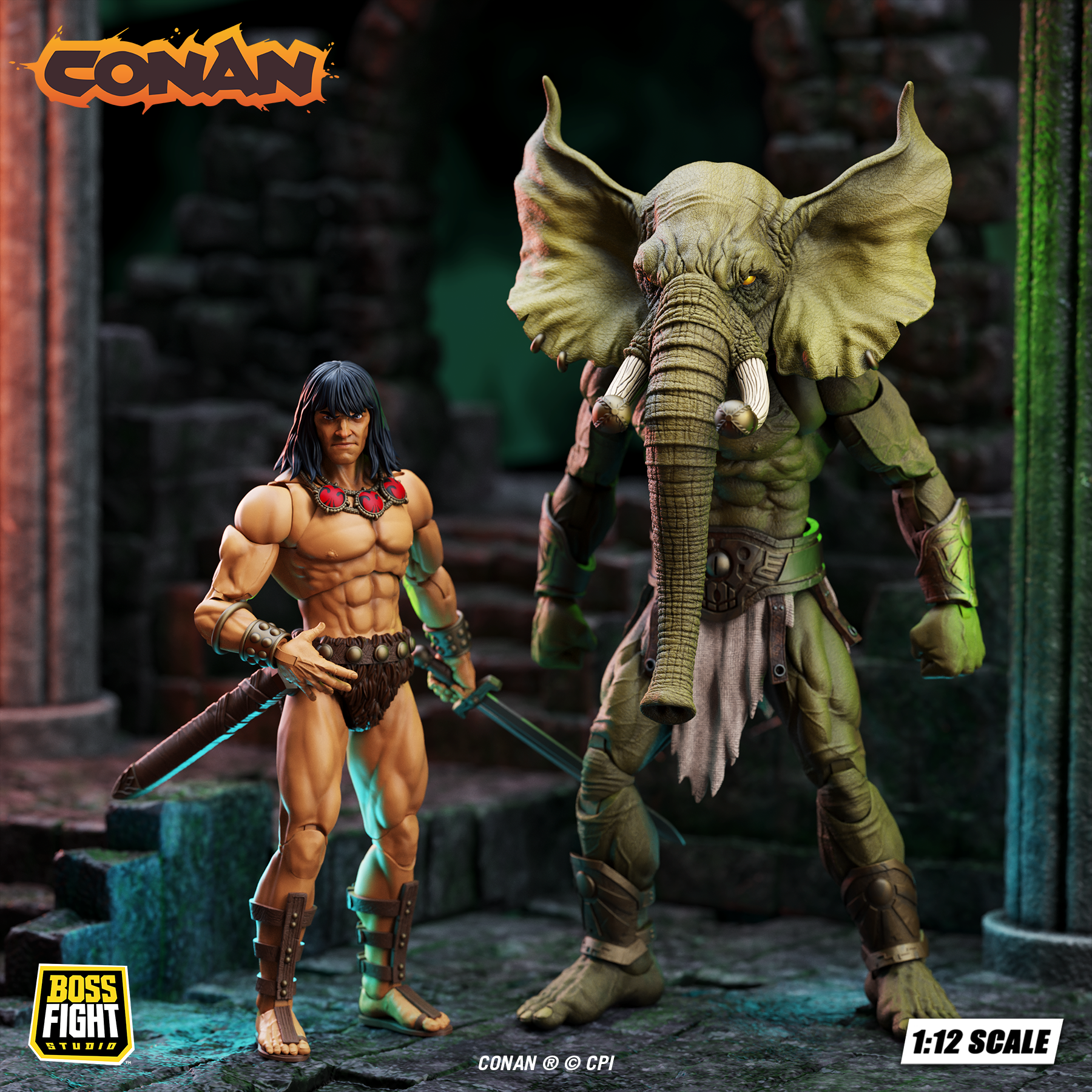 Epic H.A.C.K.S. Conan the Barbarian | The Tower of the Elephant 2-Pack: Young Conan and Yag-Kosha