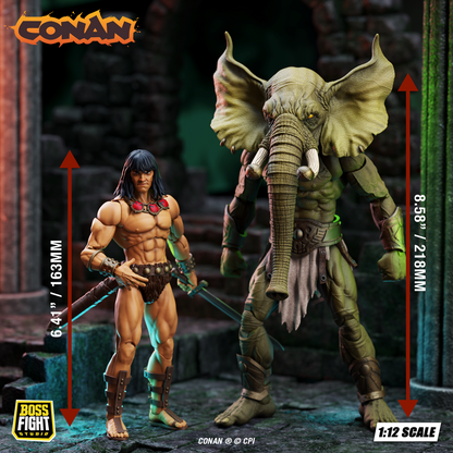 Epic H.A.C.K.S. Conan the Barbarian | The Tower of the Elephant 2-Pack: Young Conan and Yag-Kosha