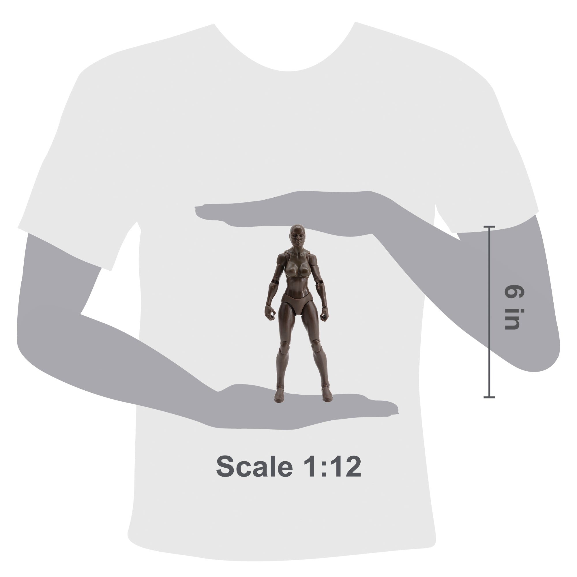 Epic H.A.C.K.S. Blanks: Coffee Brown Female