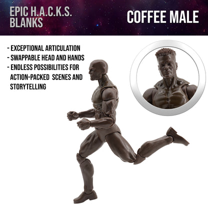 Epic H.A.C.K.S. Blanks: Coffee Brown Male