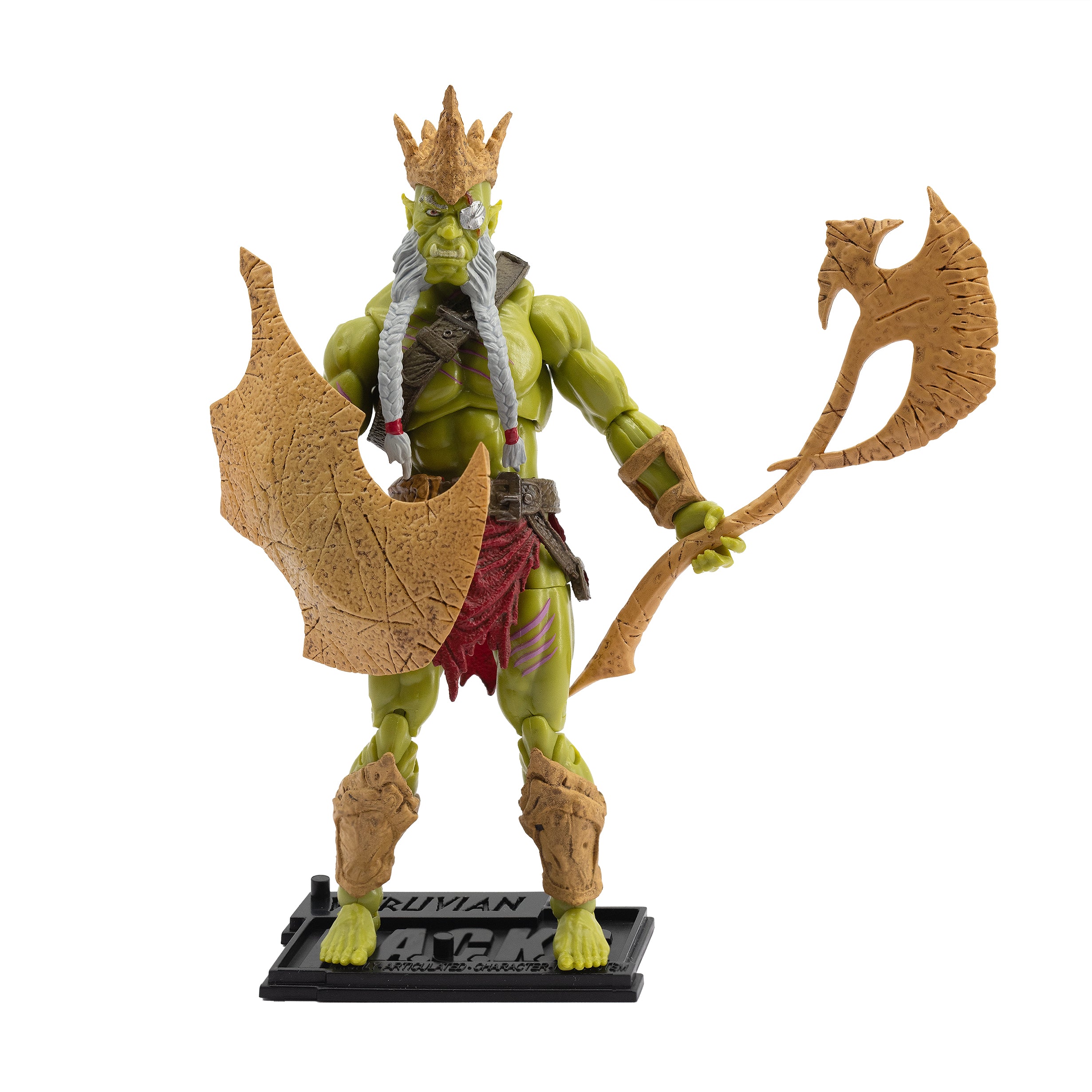 Vitruvian H.A.C.K.S. Action Figure - Bur’Zagi (Mighty Orc Sovran)