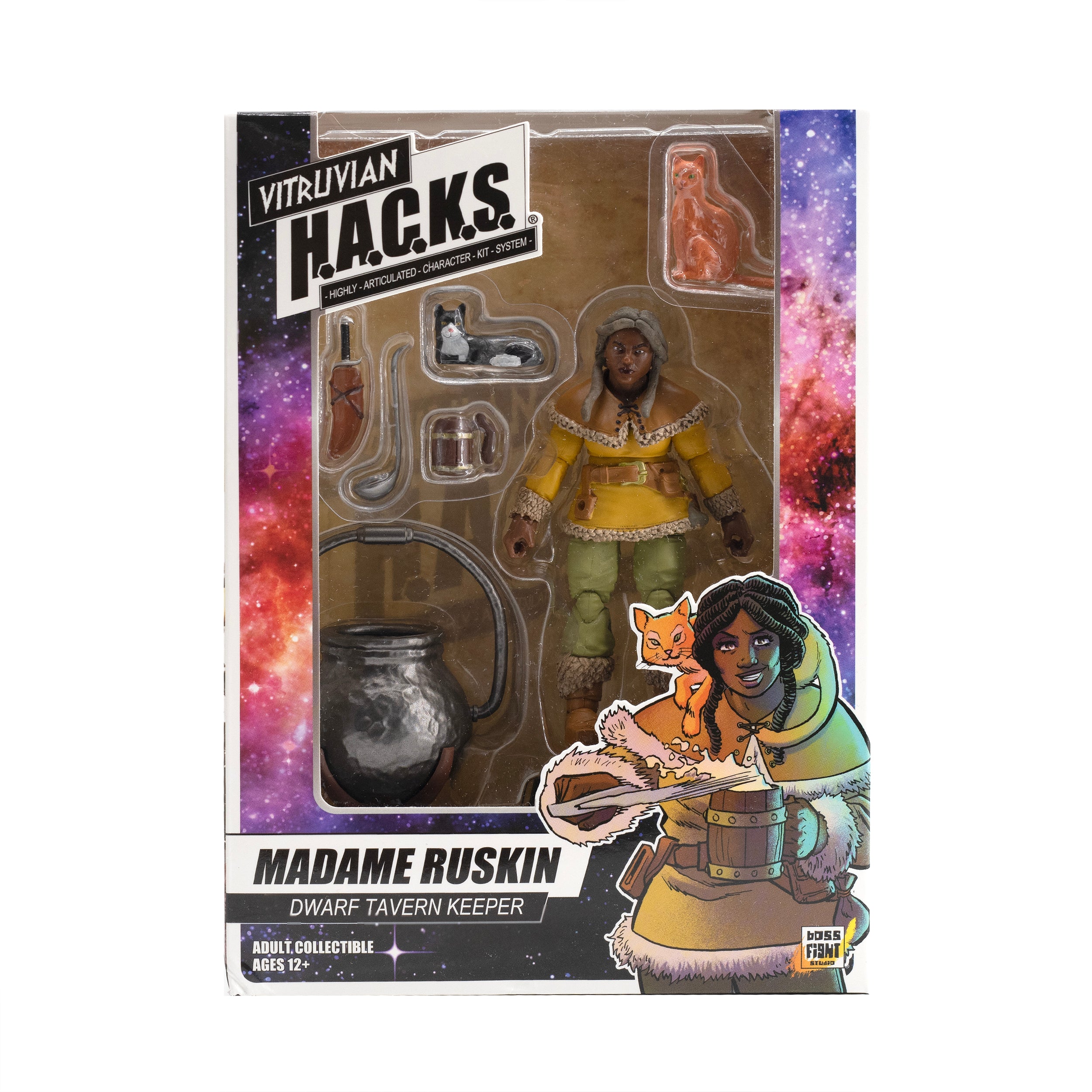 Vitruvian H.A.C.K.S. Action Figure - Madame Ruskin (Dwarf Tavern Keeper)