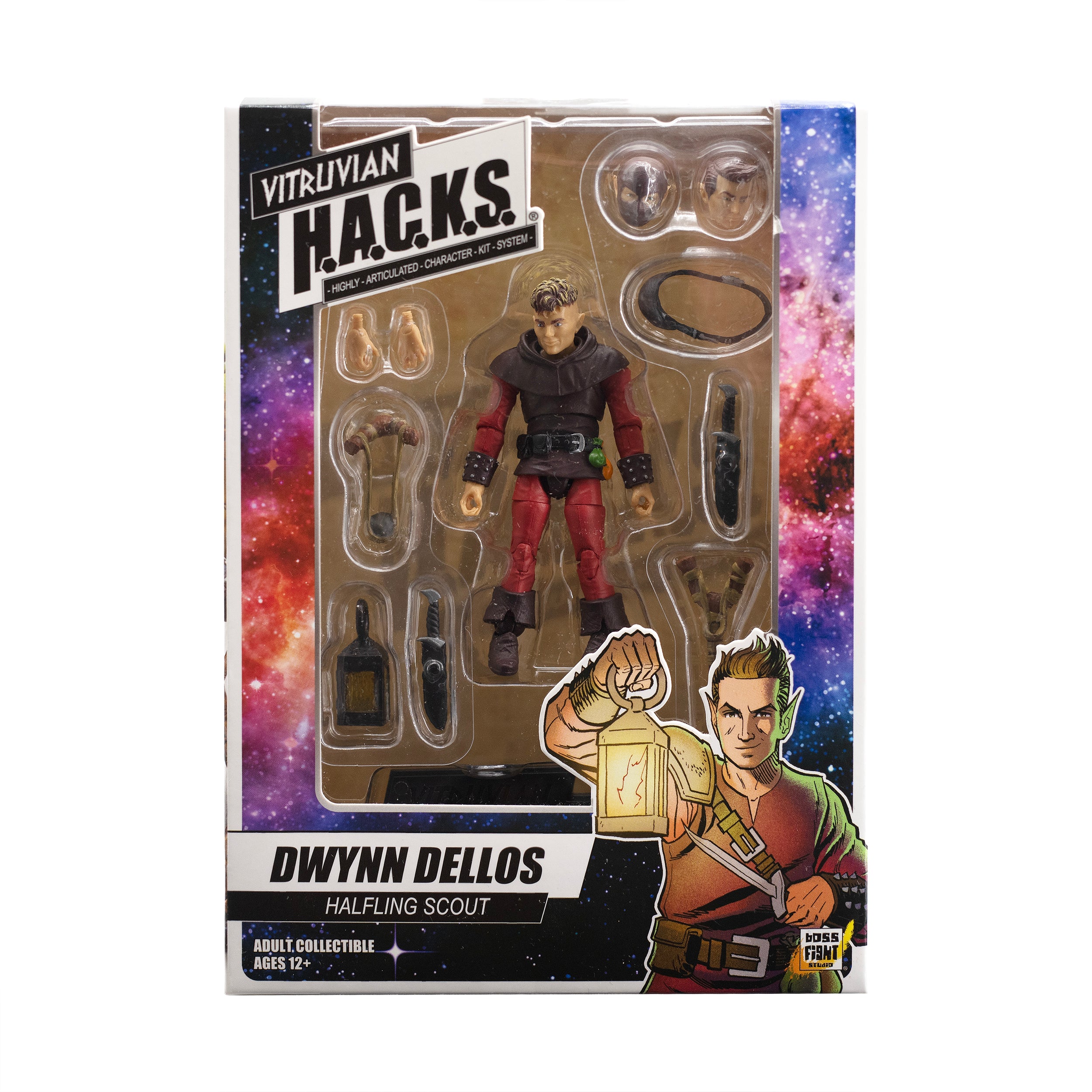 Vitruvian H.A.C.K.S. Action Figure - Dwynn Dellos (Halfling Scout)