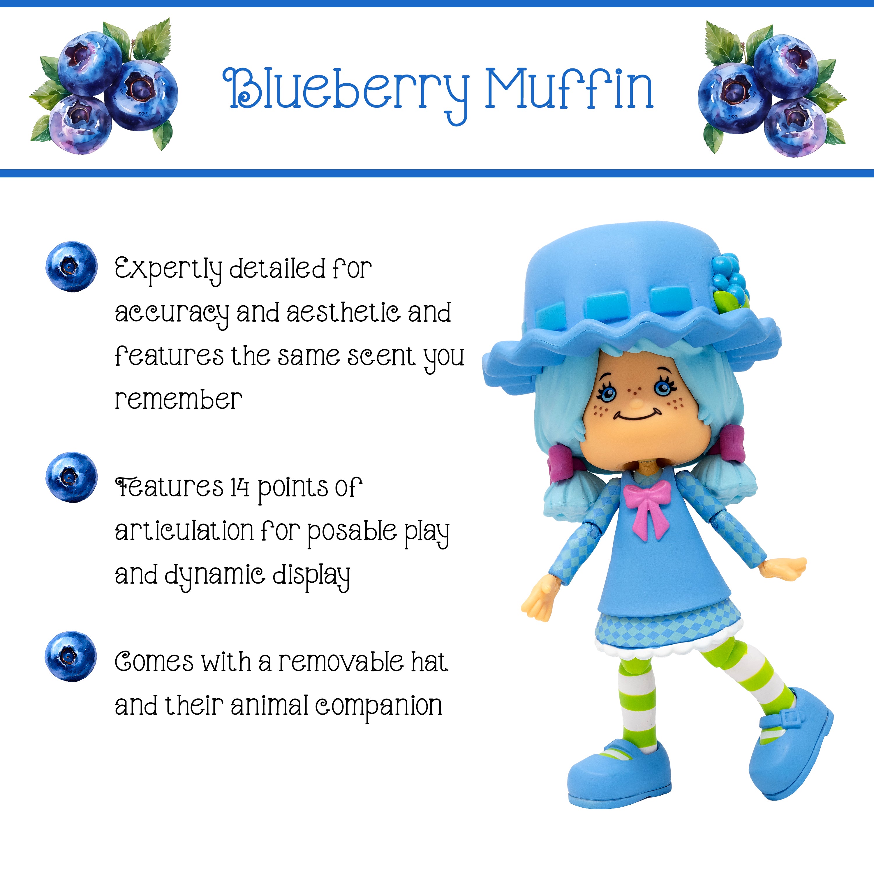 Strawberry Shortcake Action Figure: Blueberry Muffin