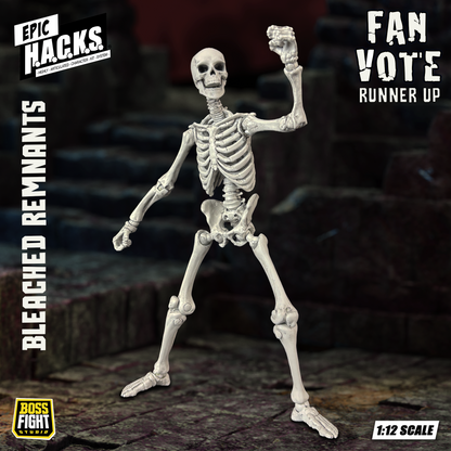 EPIC H.A.C.K.S. 1:12 Skeleton Blank: Bleached Remnants