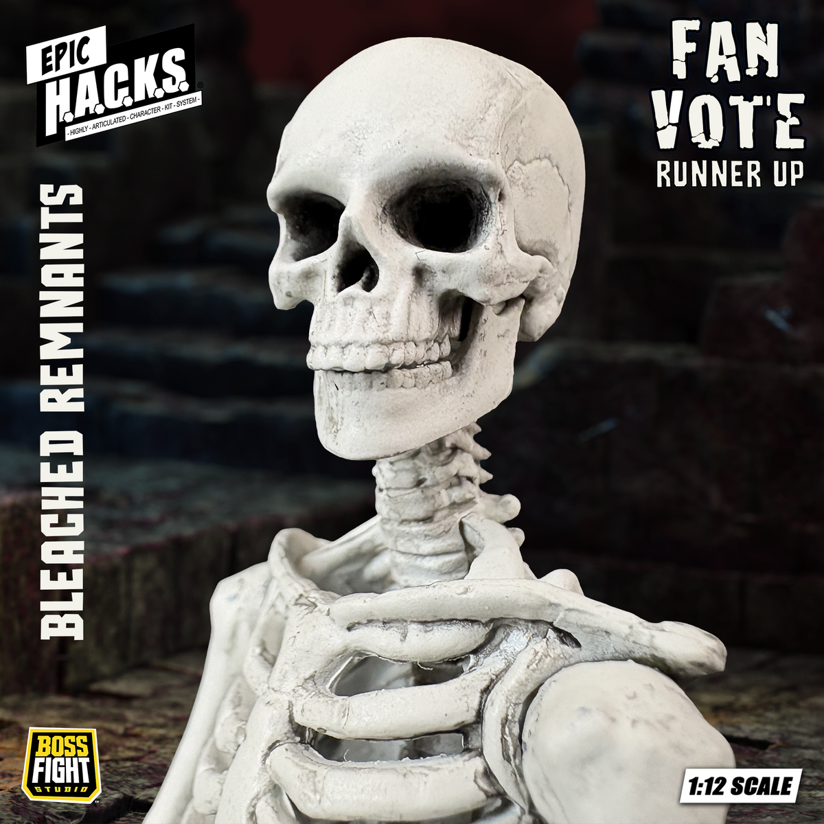 EPIC H.A.C.K.S. 1:12 Skeleton Blank: Bleached Remnants