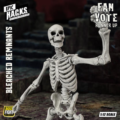 EPIC H.A.C.K.S. 1:12 Skeleton Blank: Bleached Remnants