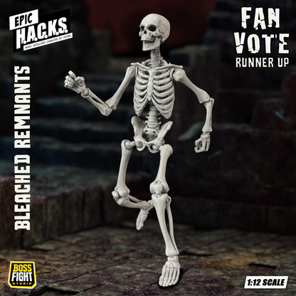 EPIC H.A.C.K.S. 1:12 Skeleton Blank: Bleached Remnants