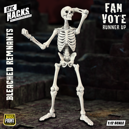 EPIC H.A.C.K.S. 1:12 Skeleton Blank: Bleached Remnants