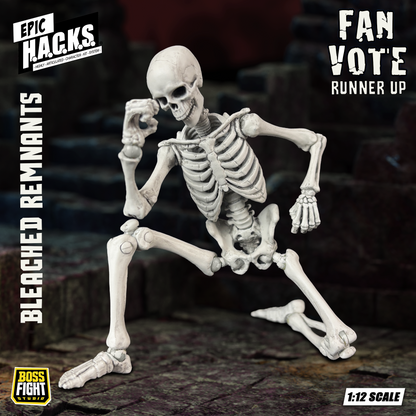EPIC H.A.C.K.S. 1:12 Skeleton Blank: Bleached Remnants