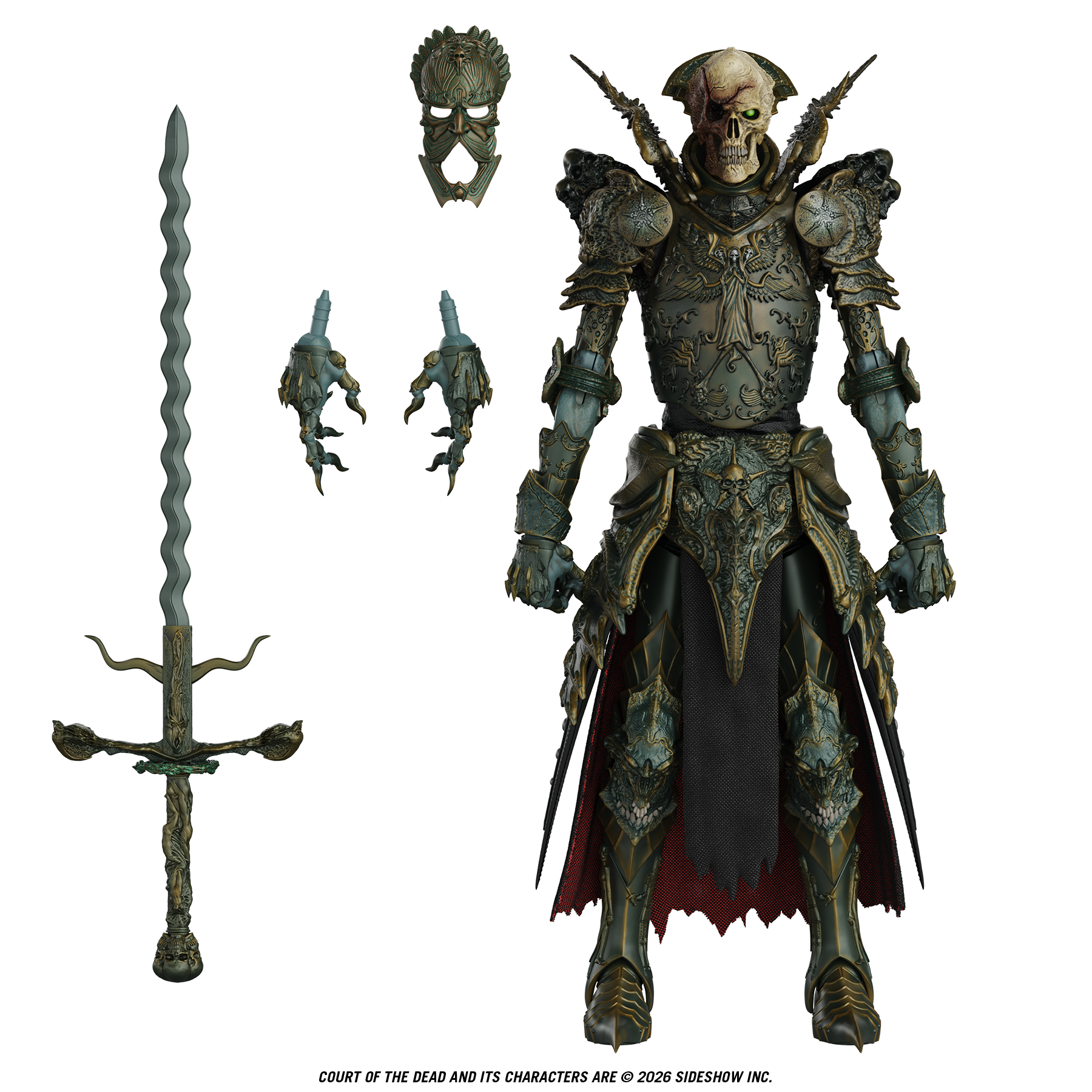Court of the Dead 1:12th Scale Action Figure | Mortighull: Exalted Reaper General