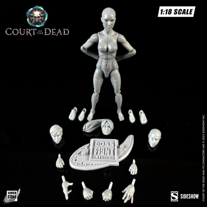 Court of the Dead 1:18th Scale Action Figure Blank | Ethereal Ash Female