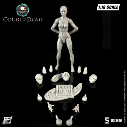 Court of the Dead 1:18th Scale Action Figure Blank | Immortal Ivory Female
