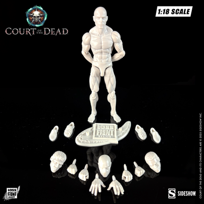 Court of the Dead 1:18th Scale Action Figure Blank | Immortal Ivory Male