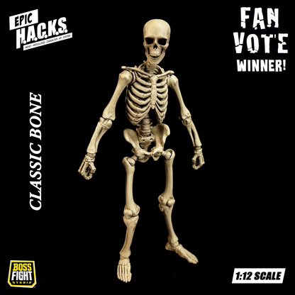 EPIC H.A.C.K.S. 1:12 Skeleton Blank: Classic Bone