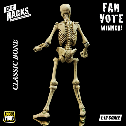 EPIC H.A.C.K.S. 1:12 Skeleton Blank: Classic Bone