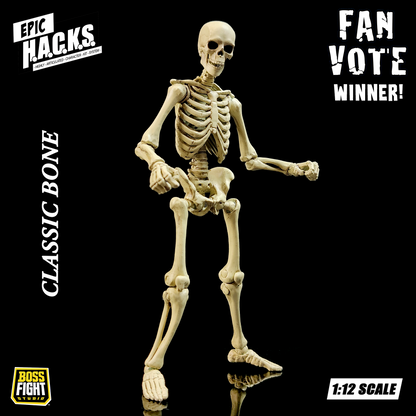 EPIC H.A.C.K.S. 1:12 Skeleton Blank: Classic Bone