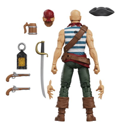Hero H.A.C.K.S. Core Wave 1 Action Figure - Daniel Wright: Pirate Quartermaster