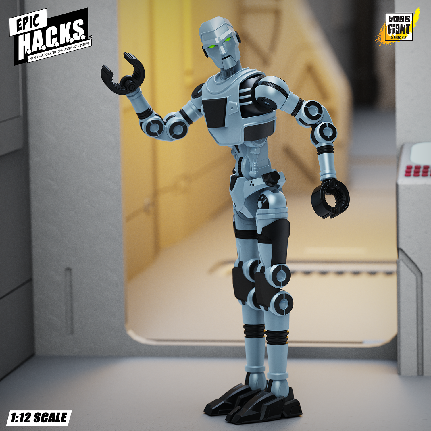 Epic H.A.C.K.S. Creatures 1:12 Scale Action Figure Wave 1 | CGT Combat Drone: Agile Battle Robot