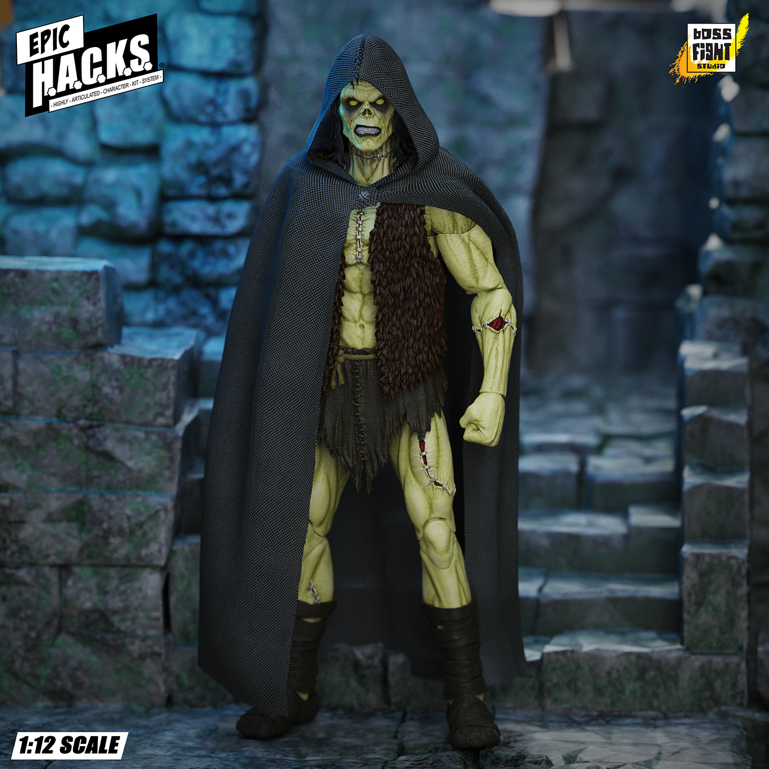 Epic H.A.C.K.S. Creatures 1:12 Scale Action Figure Wave 1 | Frankenstein’s Monster: Undead Creature